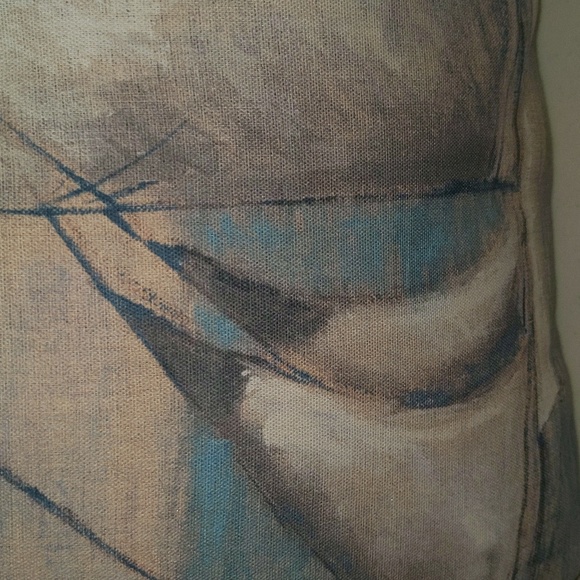 Pottery Barn All Over Print Nautical Sailboard Throw Pillow - Picture 2 of 10